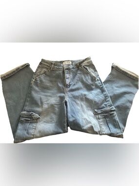 Wax Jean Women's Straight Leg Light Blue Denim Jeans